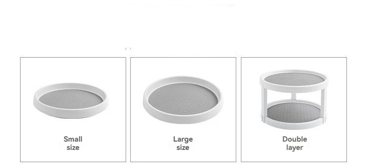 1Pc/Kitchen Seasoning Storage Rack Double-Layer Rotating Storage Rack Countertop Multi-Functional Condiment Storage Rack